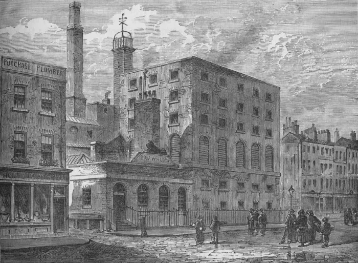 Framed Print : Golden Square Brewery, Soho, Westminster, London, c1875 (1878) Framed Print : Golden Square Brewery, Soho, Westminster, London, c1875 (1878)