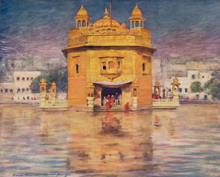 Framed Print : The Golden Temple, 1903. Artist: Mortimer L Menpes Framed Print : The Golden Temple, 1903. Artist: Mortimer L Menpes
