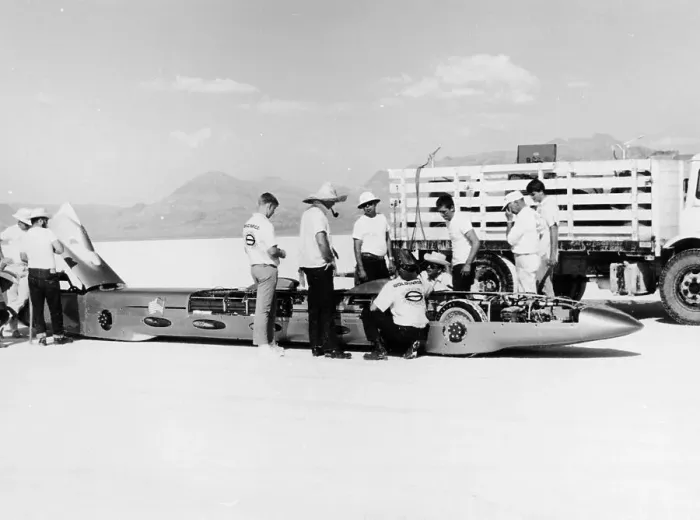 Framed Print : Goldenrod Land Speed Record car, Bonneville Salt Flats, Utah, USA, 1965 Framed Print : Goldenrod Land Speed Record car, Bonneville Salt Flats, Utah, USA, 1965