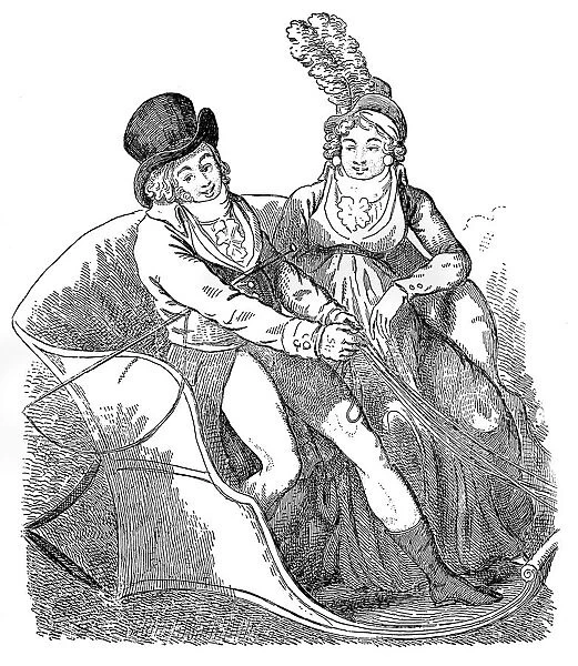 A Goldfinch and his Mistress, 1796. Artist: Isaac Cruikshank