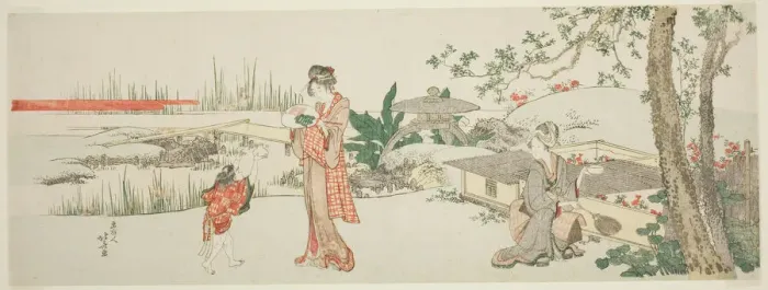 Framed Print : Goldfish vendor, Japan, c. 1801 / 05. Creator: Hokusai Framed Print : Goldfish vendor, Japan, c. 1801 / 05. Creator: Hokusai