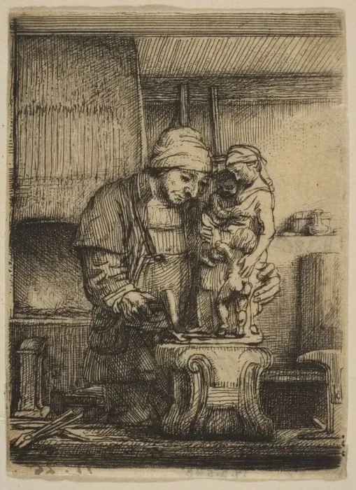Framed Print : The Goldsmith, 1655. Creator: Rembrandt Harmensz van Rijn Framed Print : The Goldsmith, 1655. Creator: Rembrandt Harmensz van Rijn