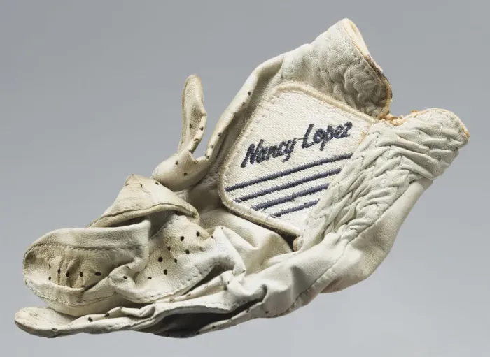 Framed Print : Golf glove belonging to Ethel Funches, late 20th century. Creator: Nancy Lopez Golf Inc Framed Print : Golf glove belonging to Ethel Funches, late 20th century. Creator: Nancy Lopez Golf Inc