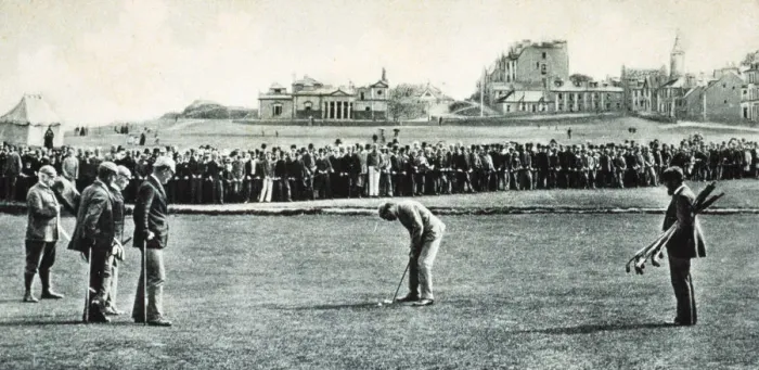 Framed Print : Golfers at the Open Championship, St Andrews, Scotland, 1890 Framed Print : Golfers at the Open Championship, St Andrews, Scotland, 1890