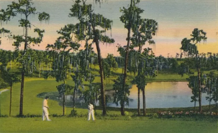 Framed Print : Golfing, a year round sport in Florida, c1939 Framed Print : Golfing, a year round sport in Florida, c1939
