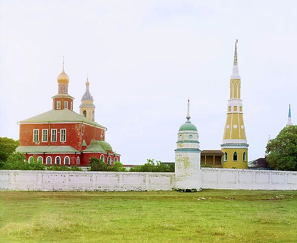 Golutvin Monastery from the northeast, Kolomna, 1912. Creator: Sergey Mikhaylovich Prokudin-Gorsky