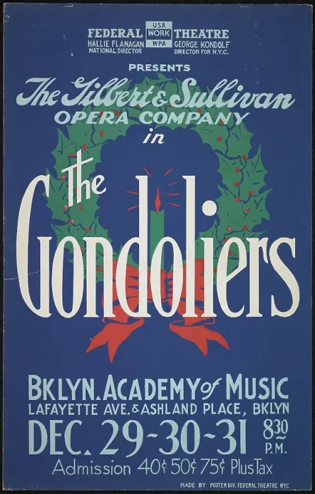 Framed Print : The Gondoliers, New York, [1930s]. Creator: Unknown