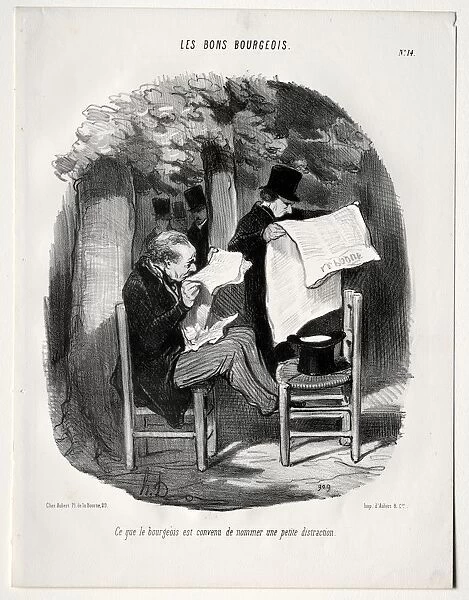 The Good Bourgeois, plate 14: What the bourgeois consider a distraction, 1846. Creator