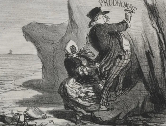 Framed Print : The Good Bourgeois (plate 3): I want to leave an imperishable monument of our visit Framed Print : The Good Bourgeois (plate 3): I want to leave an imperishable monument of our visit