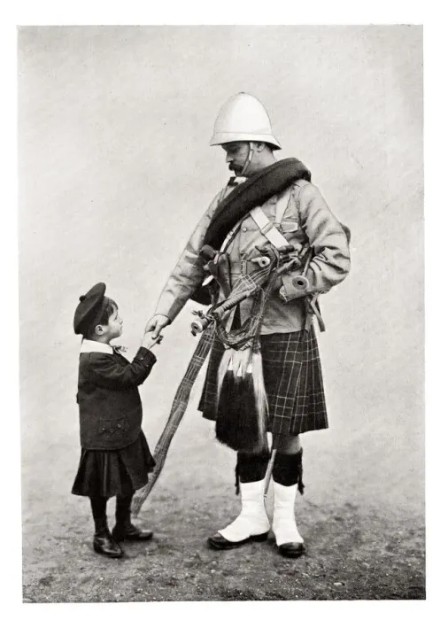 Framed Print : Good-Bye, Daddy, 1901. Artist: FGO Stuart Framed Print : Good-Bye, Daddy, 1901. Artist: FGO Stuart