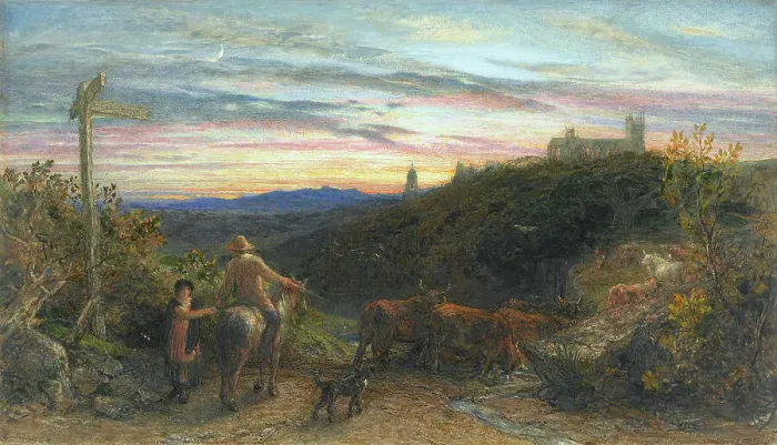 Framed Print : The good farmer, 1865. Creator: Samuel Palmer Framed Print : The good farmer, 1865. Creator: Samuel Palmer