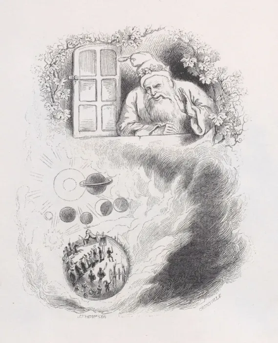 Framed Print : The Good God from The Complete Works of Beranger, 1836. Creator: John Thompson Framed Print : The Good God from The Complete Works of Beranger, 1836. Creator: John Thompson