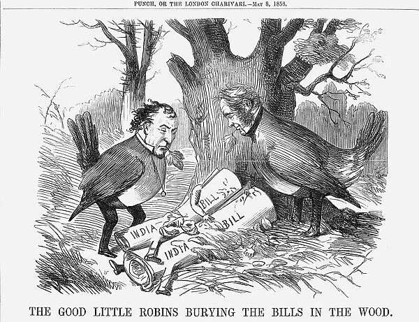 The Good Little Robins burying the Bills in the Wood, 1858