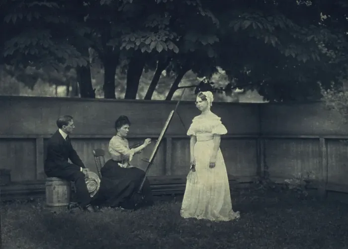 Framed Print : Good model, 1901. Creator: Mary R Stanbery