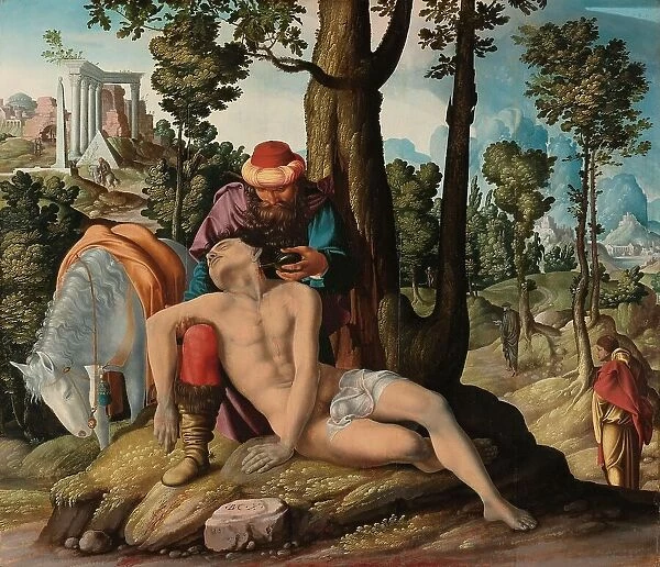 The Good Samaritan, 1537. Creator: Master of the Good Samaritan