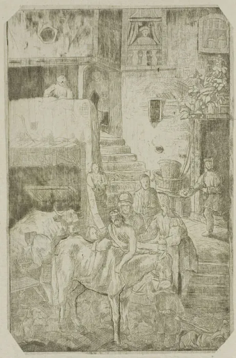 Framed Print : The Good Samaritan, n. d. Creator: Rodolphe Bresdin Framed Print : The Good Samaritan, n. d. Creator: Rodolphe Bresdin