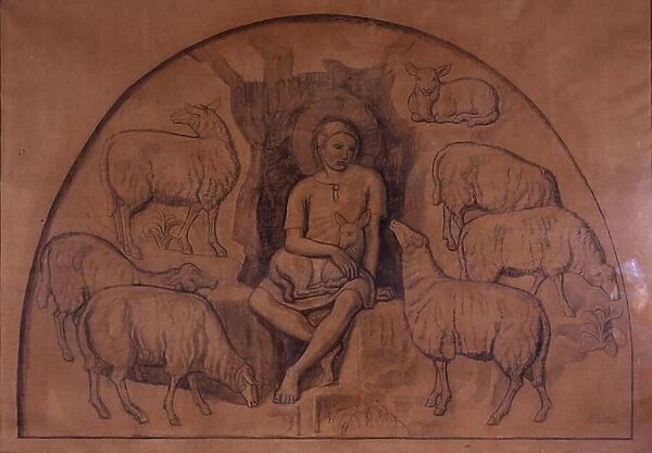 The Good Shepherd, 1925. Creator: Joakim Skovgaard