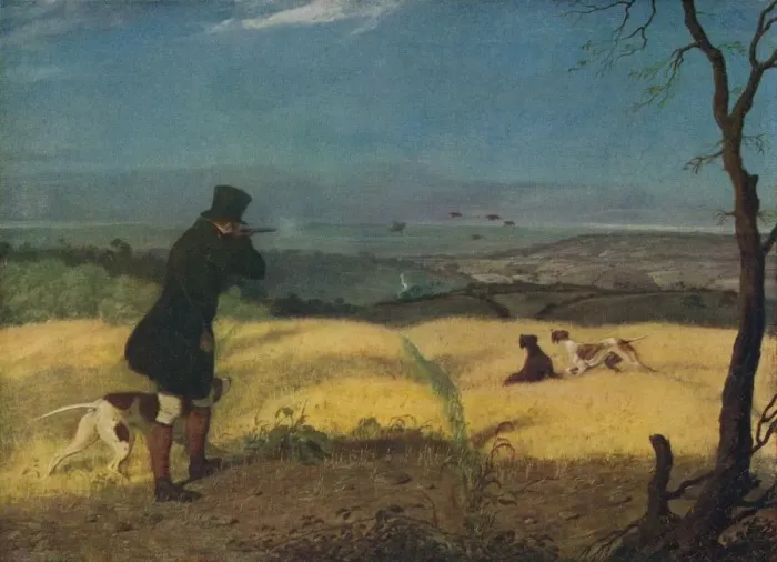 Framed Print : A Good Shot!, c1820, (1922). Artist: Abraham Cooper Framed Print : A Good Shot!, c1820, (1922). Artist: Abraham Cooper