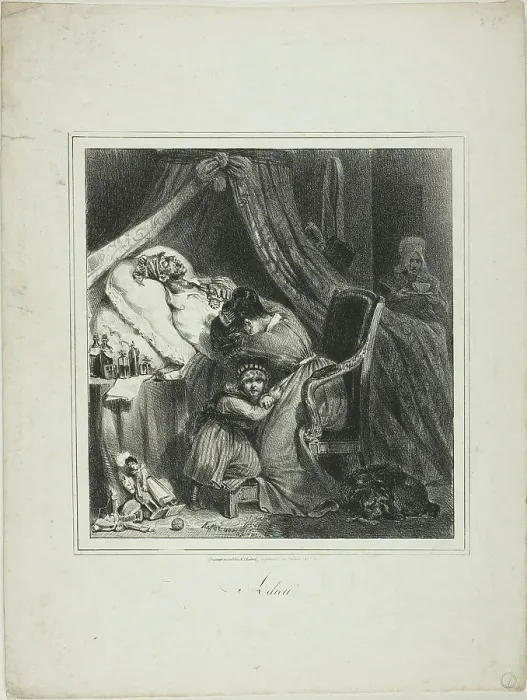 Framed Print : Goodbye, 1827. Creator: Auguste Raffet Framed Print : Goodbye, 1827. Creator: Auguste Raffet