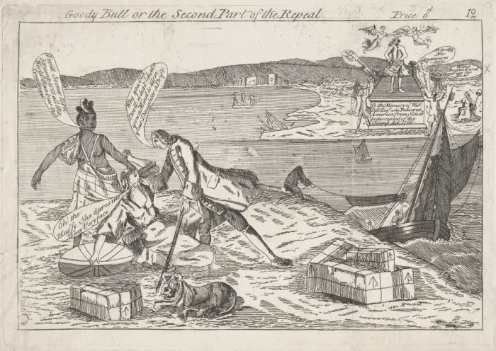 Framed Print : Goody Bull or the Second Part of the Repeal, March 18, 1766. March 18, 1766. Creator: Anon Framed Print : Goody Bull or the Second Part of the Repeal, March 18, 1766. March 18, 1766. Creator: Anon