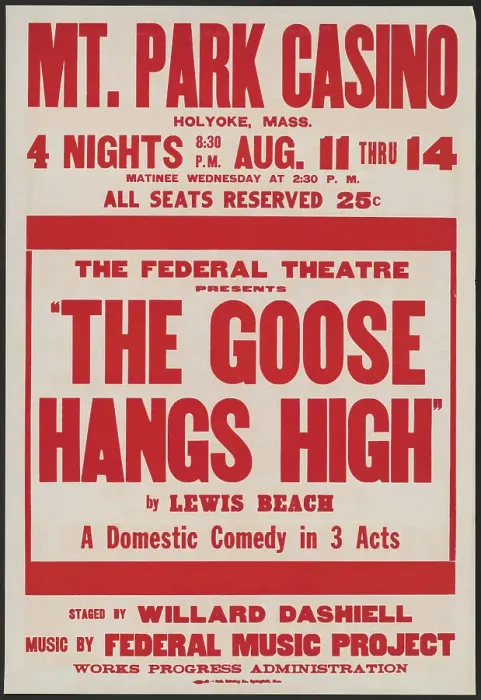Framed Print : The Goose Hangs High, Holyoke, MA, [193-]. Creator: Unknown
