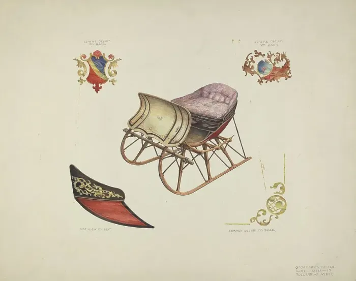 Framed Print : Goose Neck Cutter, 1935 / 1942. Creator: Rolland Ayres Framed Print : Goose Neck Cutter, 1935 / 1942. Creator: Rolland Ayres