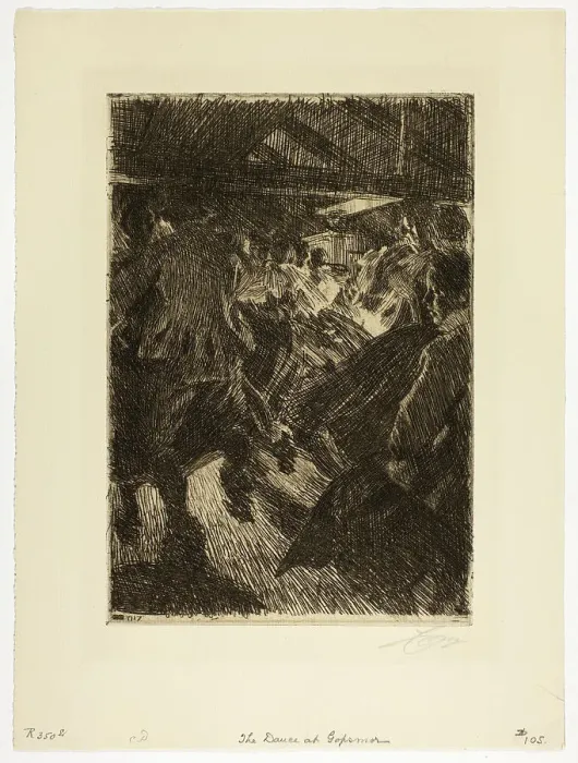 Framed Print : Gopsmor Cottage, 1917. Creator: Anders Leonard Zorn Framed Print : Gopsmor Cottage, 1917. Creator: Anders Leonard Zorn
