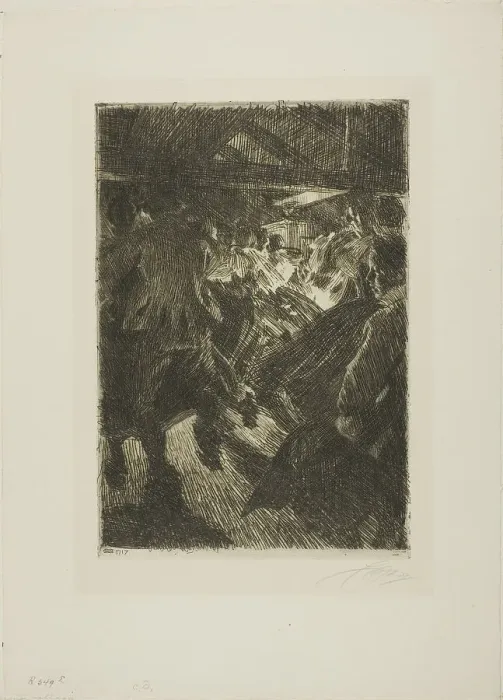 Framed Print : Gopsmor Cottage, 1917. Creator: Anders Leonard Zorn Framed Print : Gopsmor Cottage, 1917. Creator: Anders Leonard Zorn