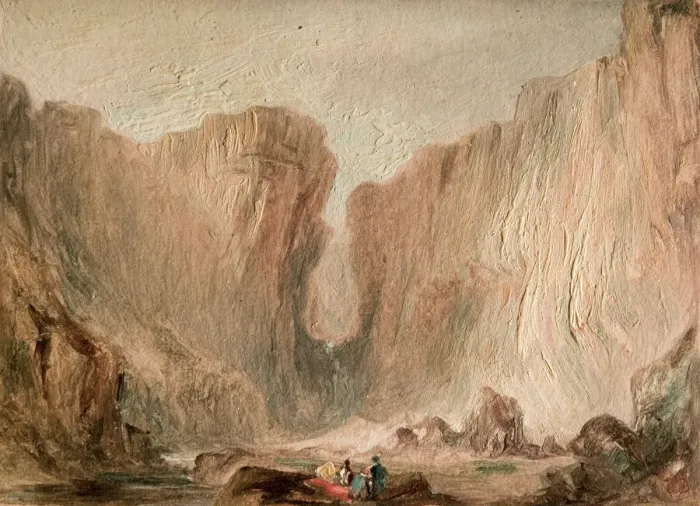 Framed Print : Gordale Scar, Yorkshire Dales [undated]. Creator: Lines Family