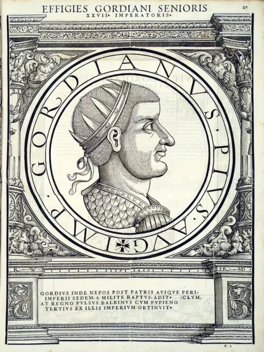 Framed Print : Gordianus (159 - 238), 1559 Framed Print : Gordianus (159 - 238), 1559