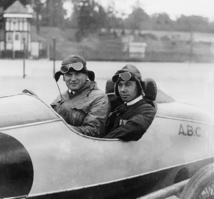 Framed Print : Gordon England in ABC at Brooklands 1921. Creator: Unknown Framed Print : Gordon England in ABC at Brooklands 1921. Creator: Unknown