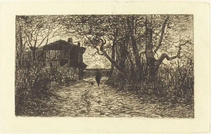 Framed Print : A Gorge de Loup. Creator: Adolphe Appian Framed Print : A Gorge de Loup. Creator: Adolphe Appian