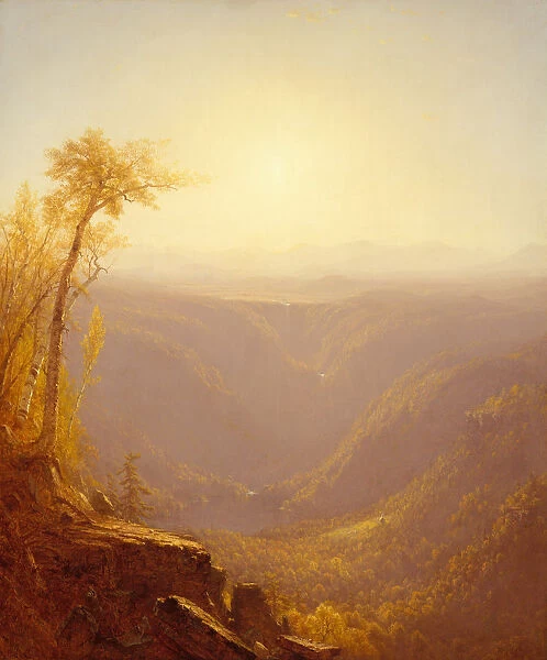 A Gorge in the Mountains (Kauterskill Clove), 1862. Creator: Sanford Robinson Gifford