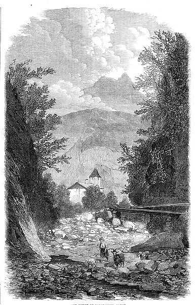 The Gorge of Sallenches, Savoy, 1860. Creator: Jean Adolphe Beauce