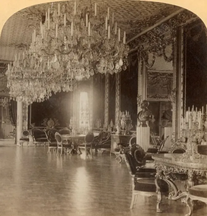 Framed Print : In the gorgeous residence of King Oscar II. Royal Palace Stockholm, Sweden, 1902