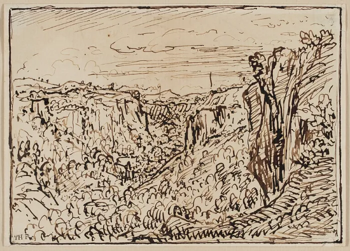 Framed Print : Gorges du Lizon. Creator: Theodore Rousseau Framed Print : Gorges du Lizon. Creator: Theodore Rousseau