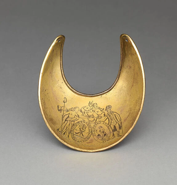 Gorget for an Officer of the South Carolina Infantry Regiment, American