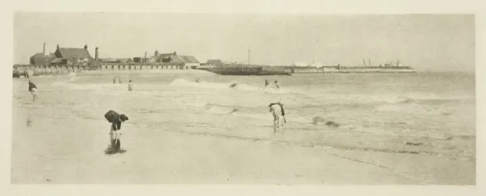 Framed Print : On Gorleston Sands, 1887. Creator: Peter Henry Emerson Framed Print : On Gorleston Sands, 1887. Creator: Peter Henry Emerson