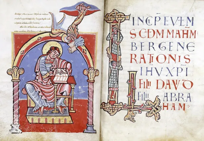 Framed Print : Gospel Book, c1100. Creator: Unknown Framed Print : Gospel Book, c1100. Creator: Unknown