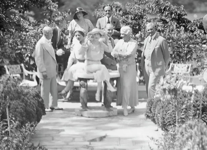 Framed Print : Gossler, Philip, Mrs. group, outdoors, not before 1929. Creator: Arnold Genthe Framed Print : Gossler, Philip, Mrs. group, outdoors, not before 1929. Creator: Arnold Genthe