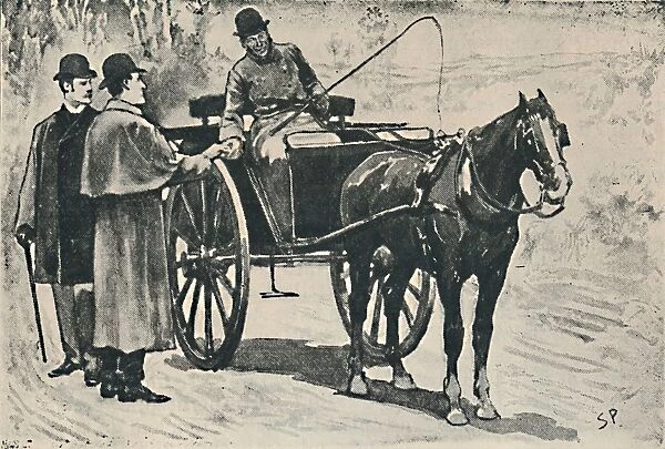 We Got Off, Paid Our Fare. 1892. Artist: Sidney E Paget