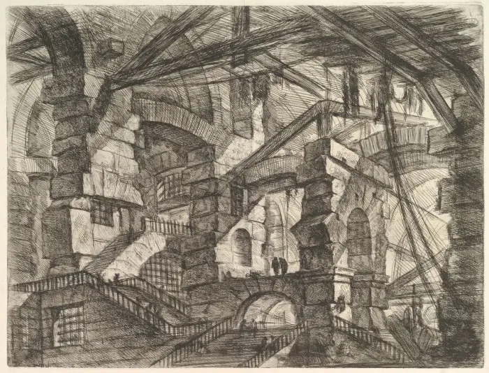 Framed Print : The Gothic Arch, from Carceri d invenzione (Imaginary Prisons), ca. 1749-50 Framed Print : The Gothic Arch, from Carceri d invenzione (Imaginary Prisons), ca. 1749-50