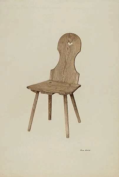 Gothic Chair, c. 1940. Creator: Rosa Rivero