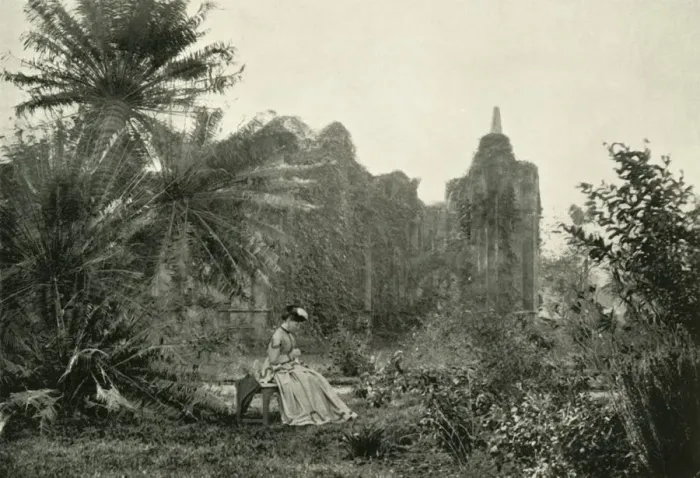 Framed Print : Gothic Ruin in Barrackpore Garden, c1870, (1925). Creator: Unknown Framed Print : Gothic Ruin in Barrackpore Garden, c1870, (1925). Creator: Unknown