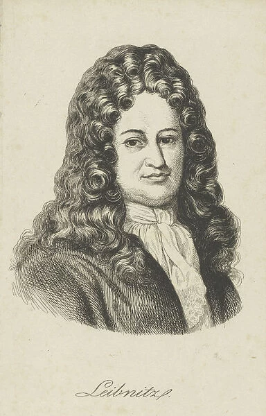 Gottfried Wilhelm Leibniz (1646-1716), c. 1800. Creator: Anonymous