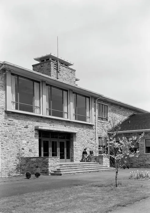 Framed Print : Goucher College, Towson, Maryland, 1953. Creator: Gottscho-Schleisner, Inc Framed Print : Goucher College, Towson, Maryland, 1953. Creator: Gottscho-Schleisner, Inc