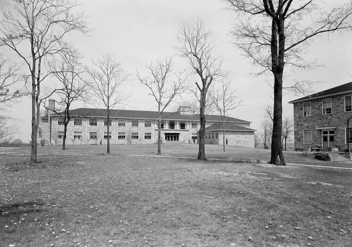 Framed Print : Goucher College, Towson, Maryland, 1953. Creator: Gottscho-Schleisner, Inc Framed Print : Goucher College, Towson, Maryland, 1953. Creator: Gottscho-Schleisner, Inc