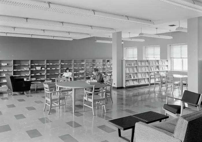 Framed Print : Goucher College, Towson, Maryland, 1953. Creator: Gottscho-Schleisner, Inc Framed Print : Goucher College, Towson, Maryland, 1953. Creator: Gottscho-Schleisner, Inc