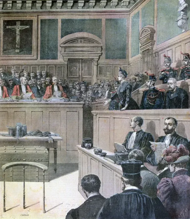 Framed Print : The Gouffe case, 1890. Artist: Henri Meyer Framed Print : The Gouffe case, 1890. Artist: Henri Meyer