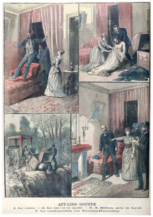 Framed Print : The Gouffe Mystery, 1890. Artist: Henri Meyer Framed Print : The Gouffe Mystery, 1890. Artist: Henri Meyer